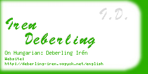 iren deberling business card